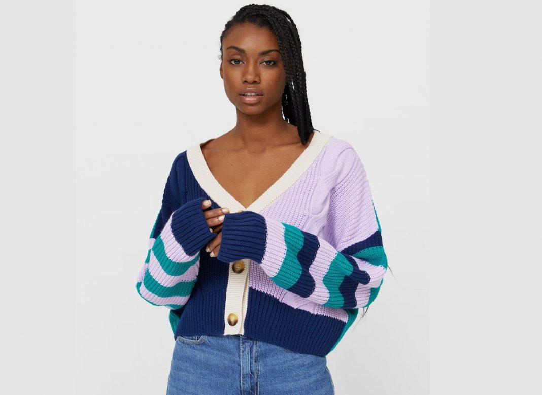 CARDIGAN RAYAS COLOR BLOCK