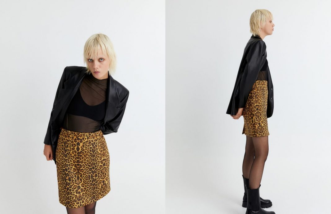 minifalda leopardo