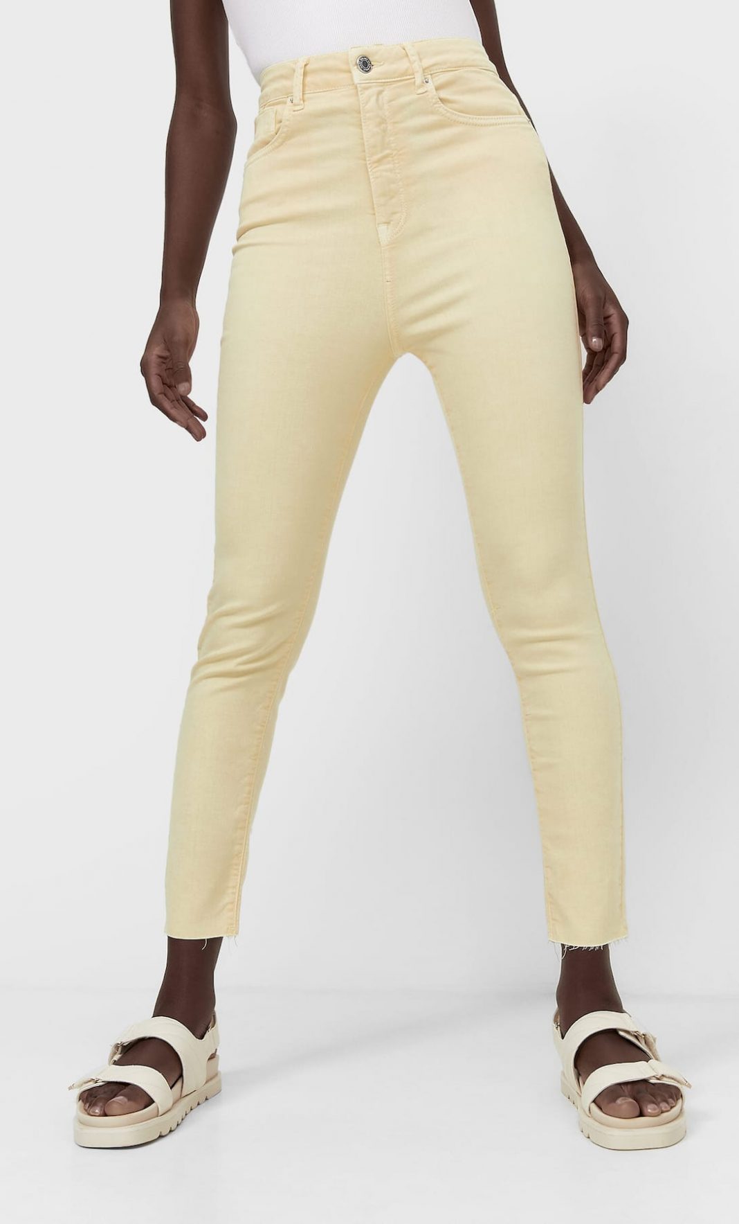 pantalon skinny amarillo