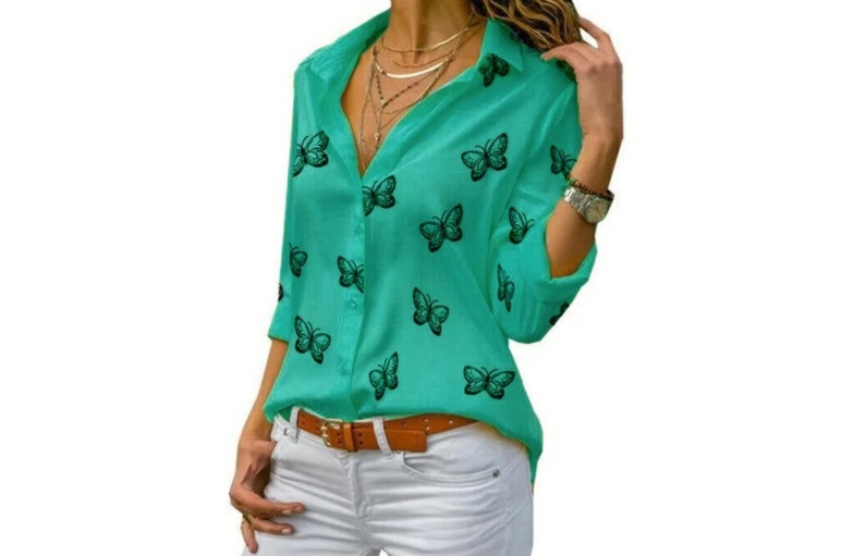 blusa de mariposas