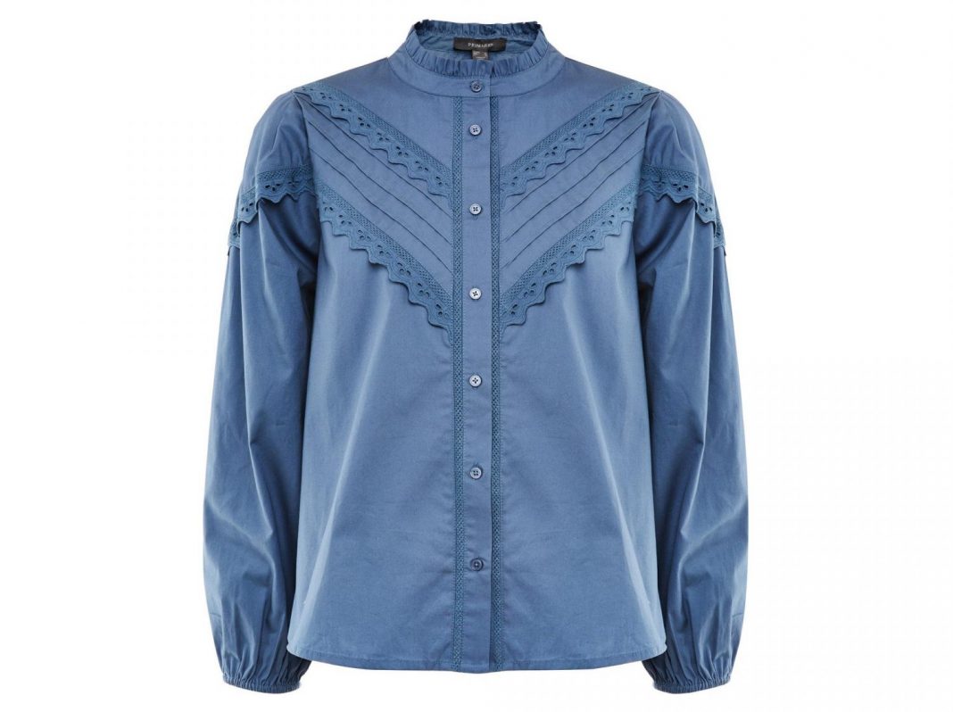 camisa azul victoriana