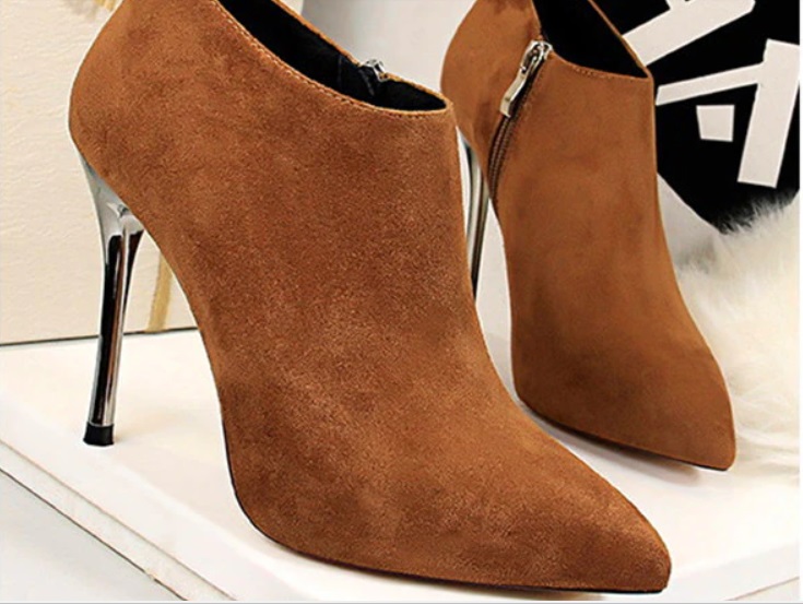 botines tacones finos