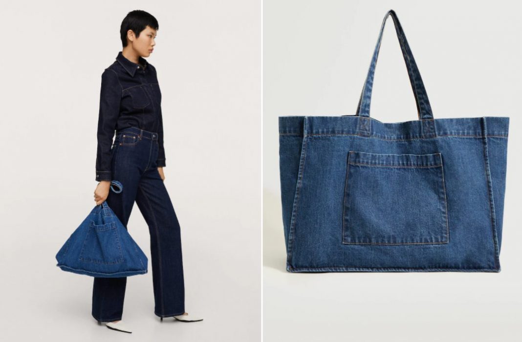 bolso shopper denim