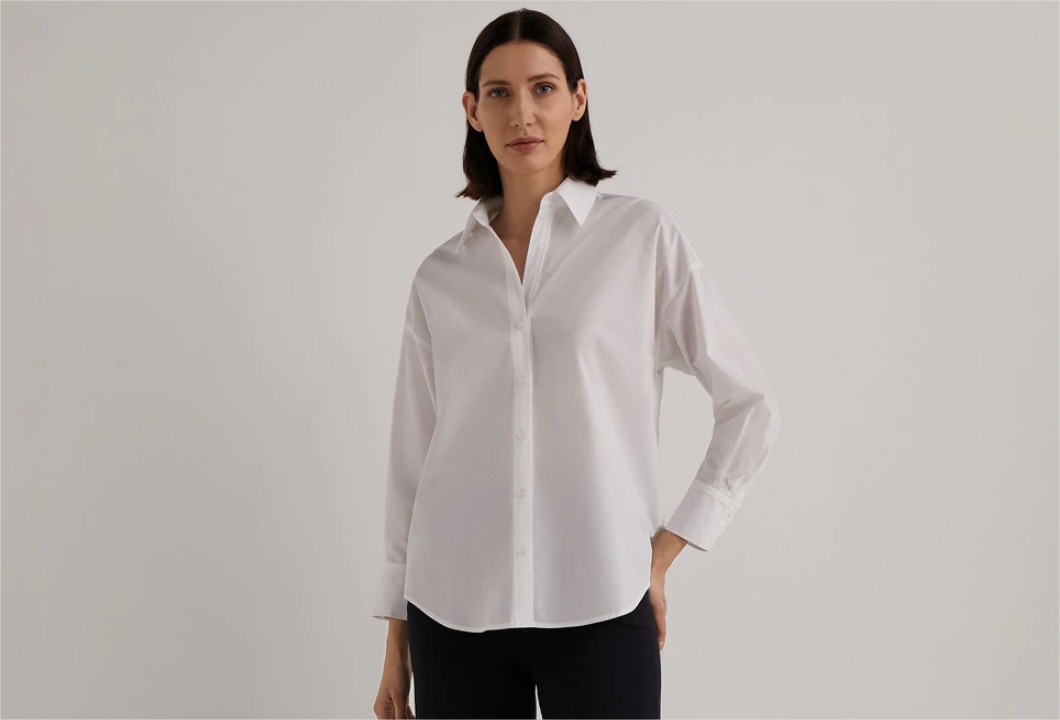 camisa popelin woman el corte ingles