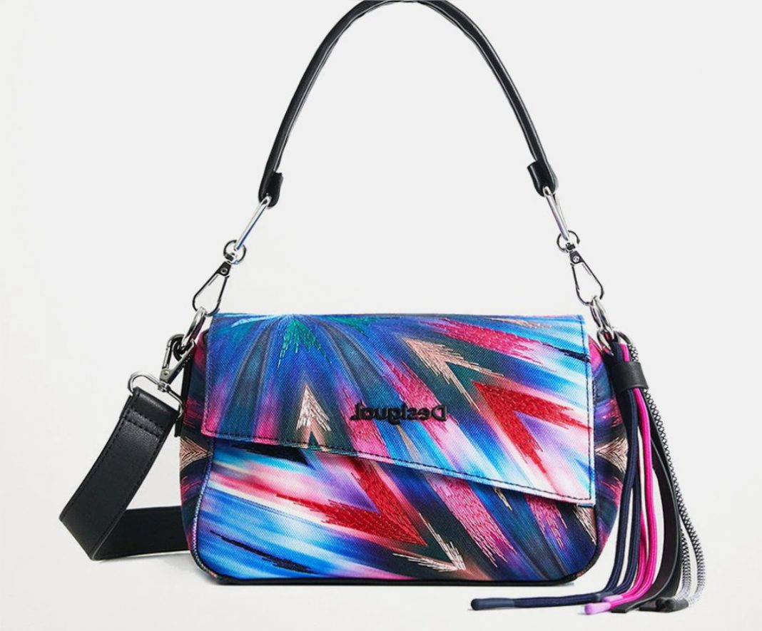 bolso estampado caleidoscopio desigual