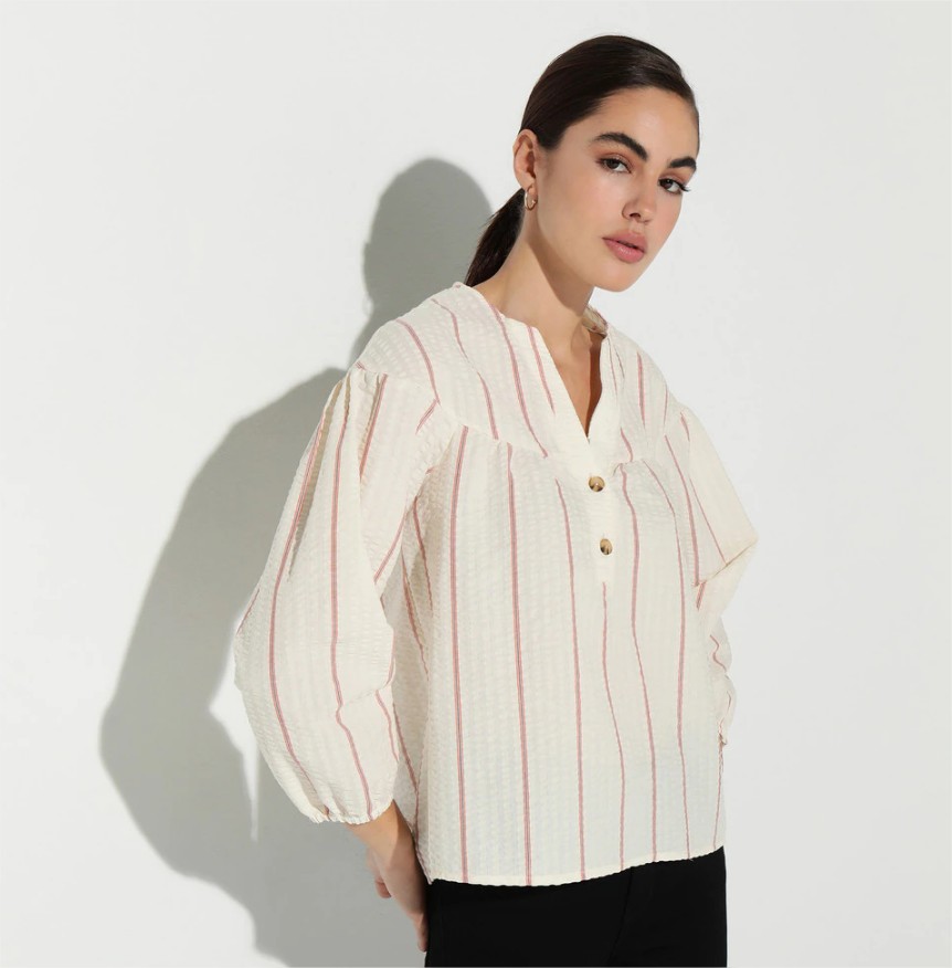 blusa rayas easy wear el corte ingles