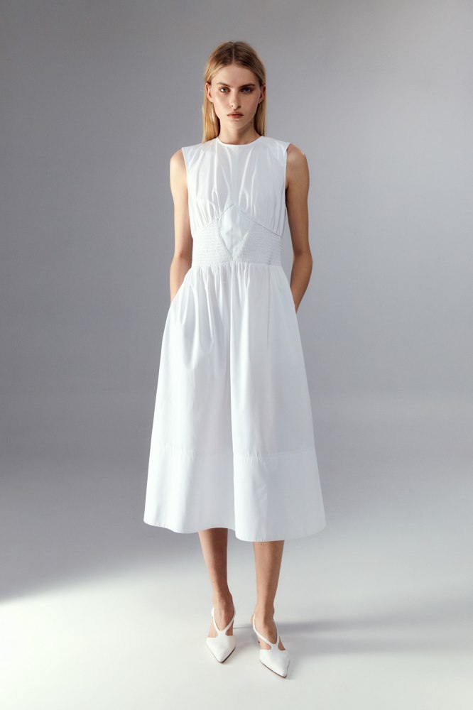 Vestido blanco sfera discount mujer