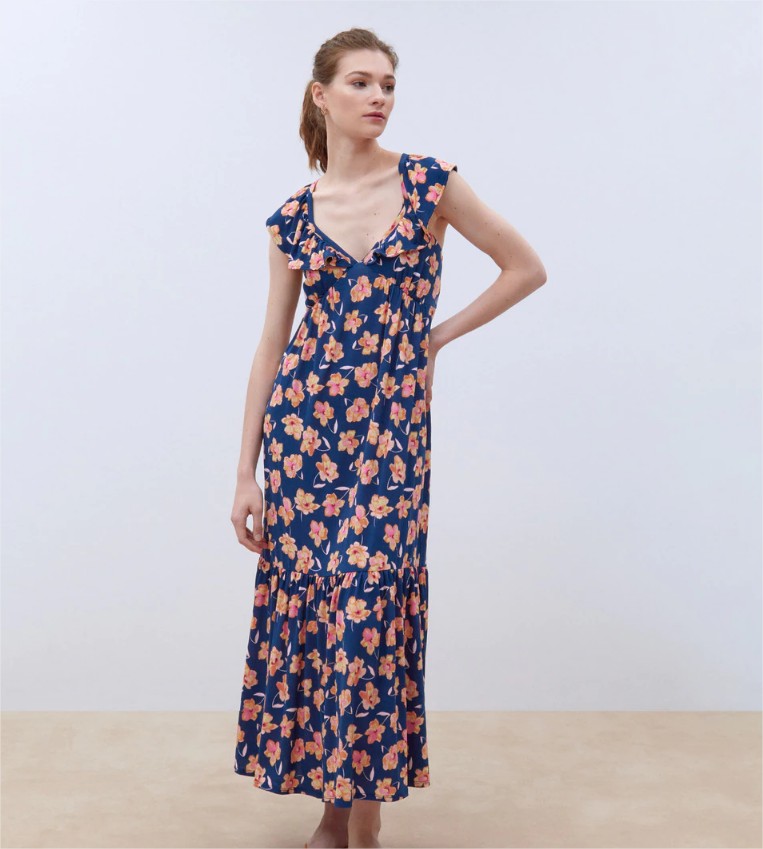 vestido flores tirantes formula joven