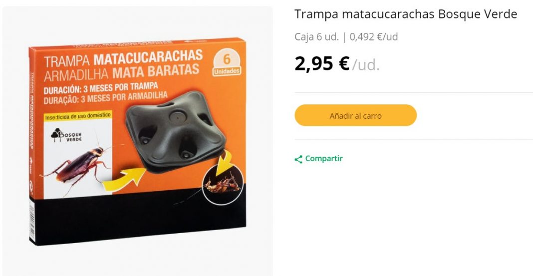 Mercadona tiene las trampas matacucarachas de Bosque Verde