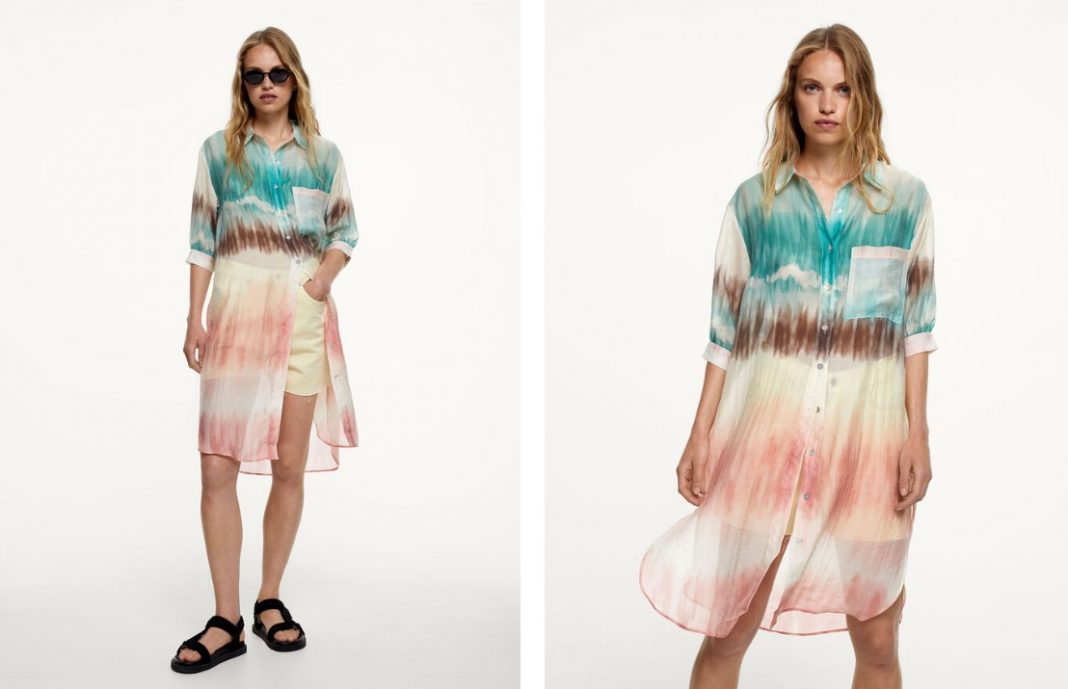 Vestido camisero tie-dye de Parfois