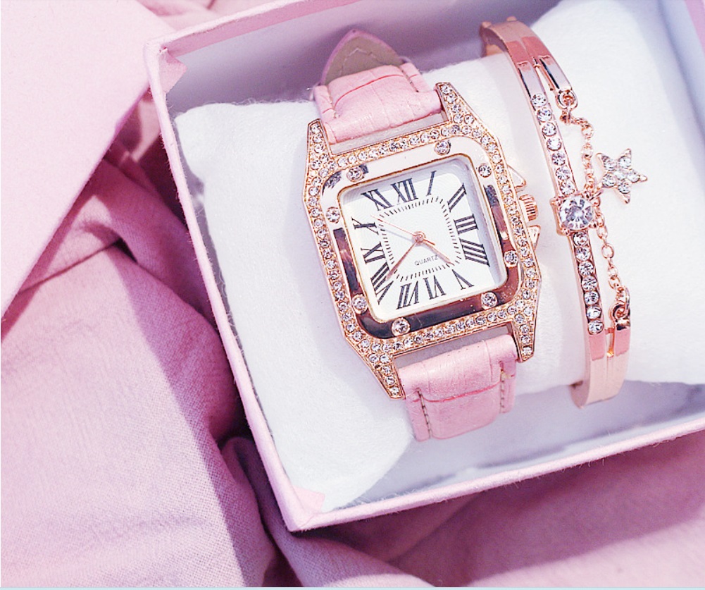 conjunto reloj y pulsera