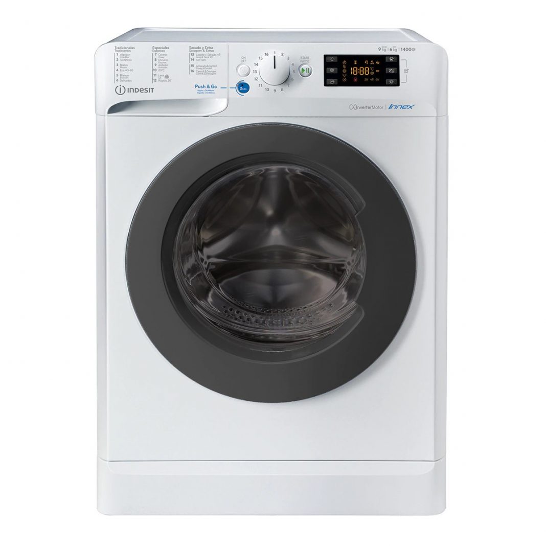 Lavadora secadora Indesit 9 kg / 1.400 rpm - BDE 961483X WK de oferta en El Corte Inglés