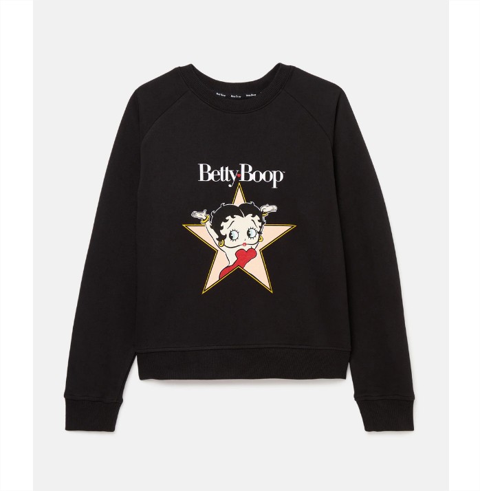 Sudadera de mujer licencia BETTY BOOP cuello caja