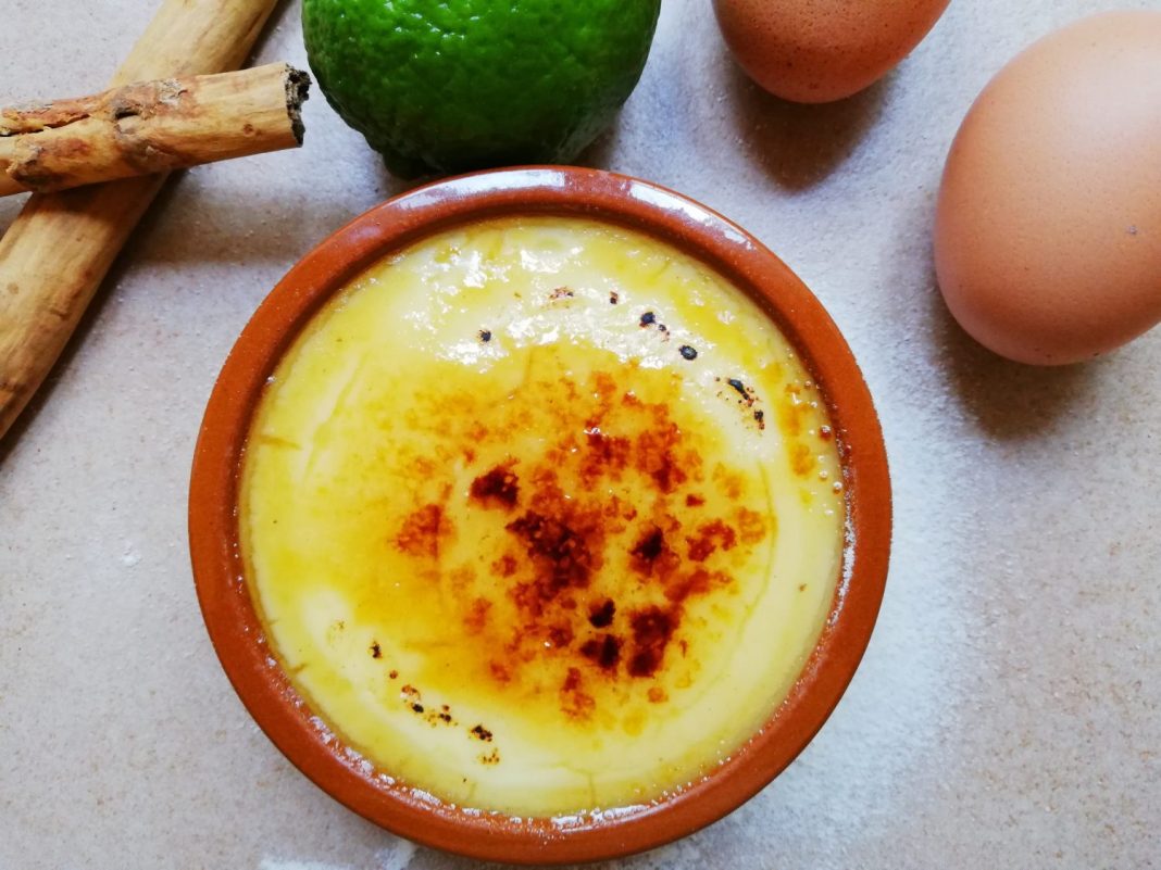 ingredientes para preparar crema catalana