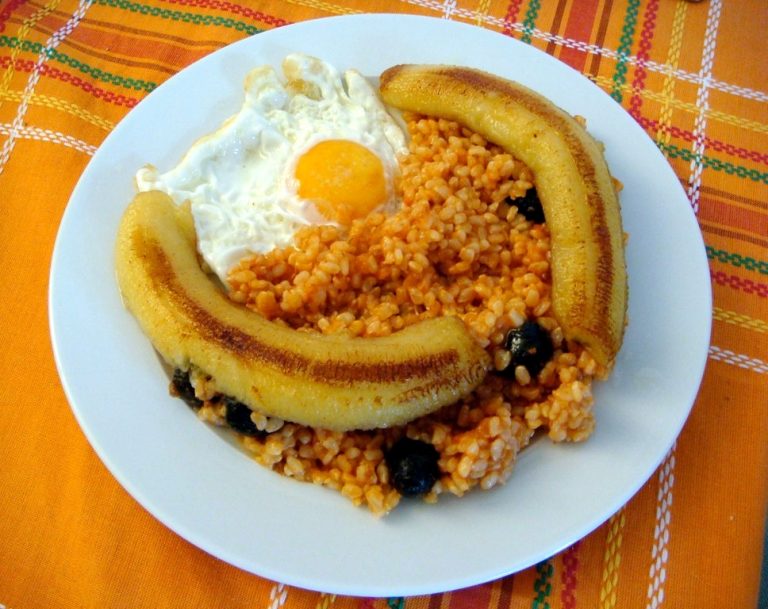 arroz a la cubana receta canarias