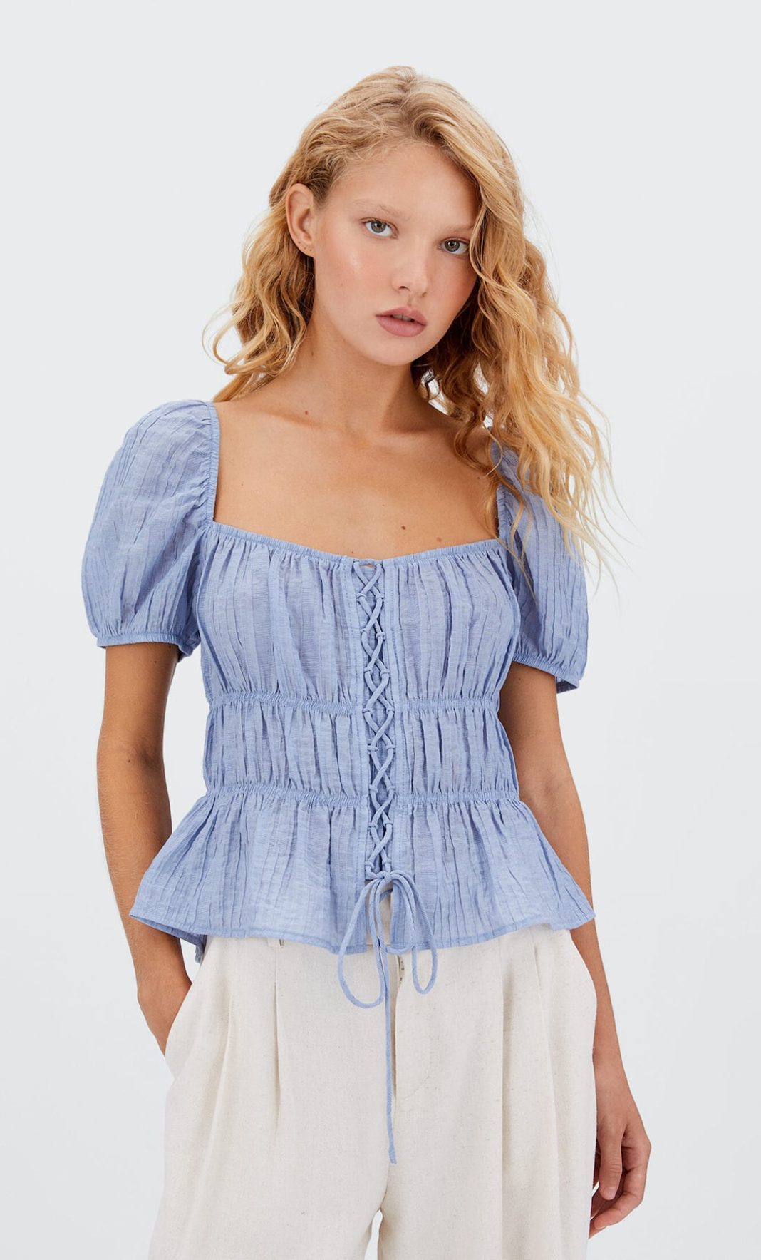 blusa rustica stradivarius