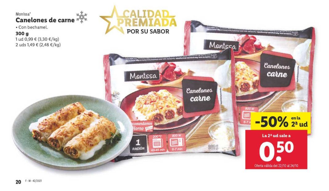 canelones de carne monissa