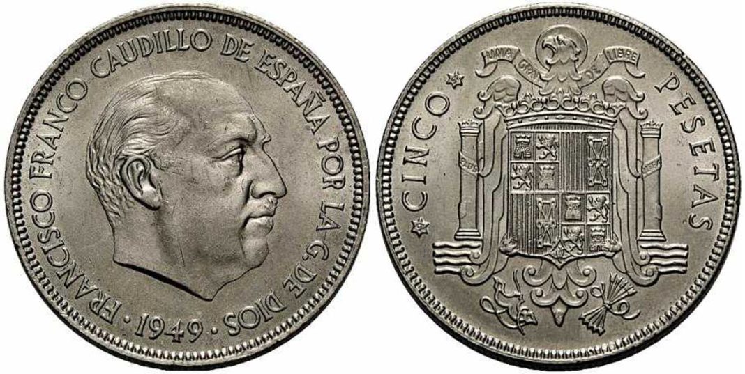 5 pesetas de 1949