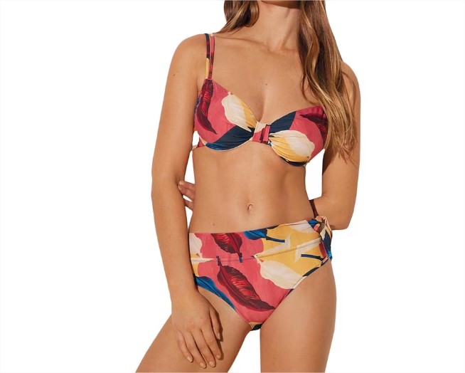 Bikini aro reductor y braga midi estampado el corte ingles