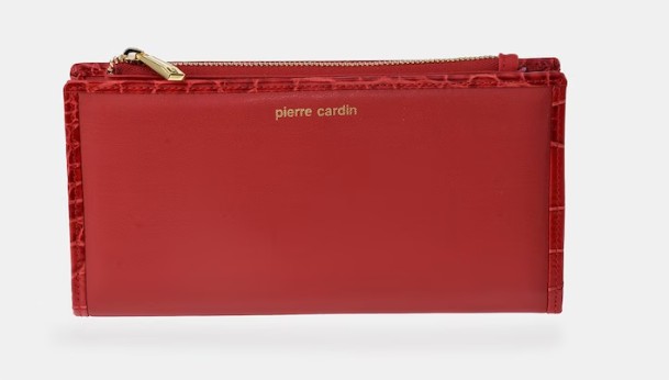 cartera grande roja pierre cardin el corte ingles