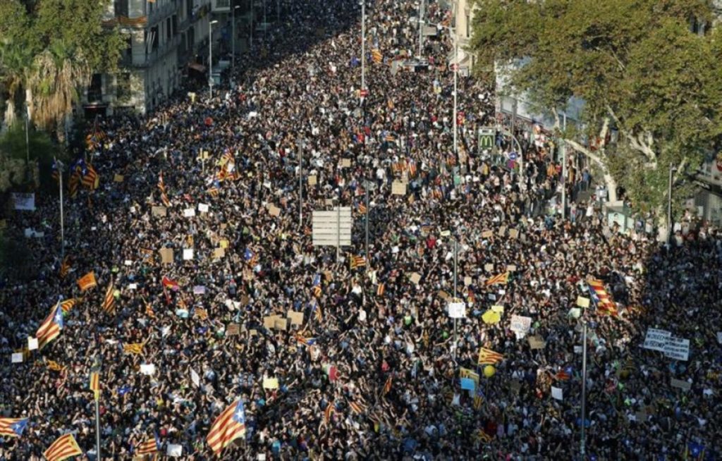 La huelga general del 3-O paralizó Cataluña