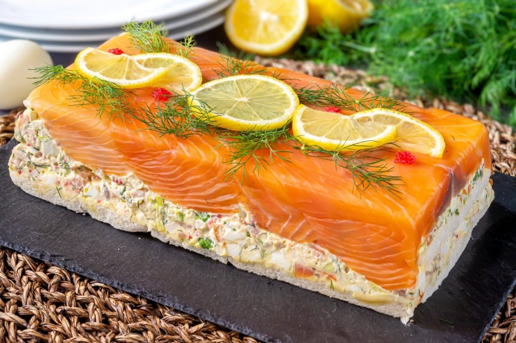 pastel de salmon ahumado Moncloa