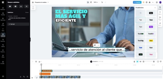 Subtítulos gratis con marcas de tiempo automáticas