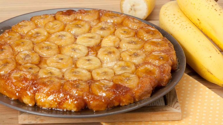 Tarta tatin de plátano: Un postre para deslumbrar a tu familia, quedarás como un ‘rey’