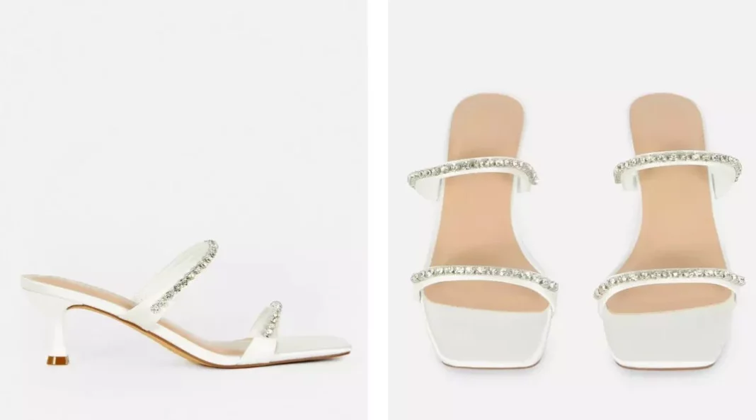 sandalias nupciales blancas