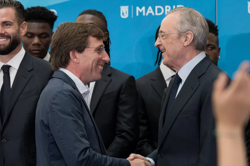 Almeida y el Real Madrid de Florentino Pérez quien minimizar las molestias a los vecinos. 