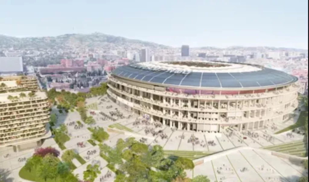 La imagen del Camp Nou dentro del Espai Barça, el proyecto faraónico de Laporta