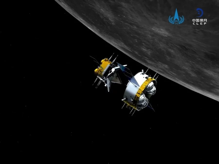 EuropaPress 4972026 simulacion grafica muestra combinacion orbitador retornador sonda china Moncloa