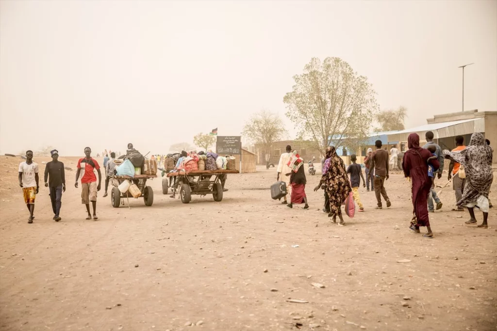 Desplazados por la guerra en Sudán