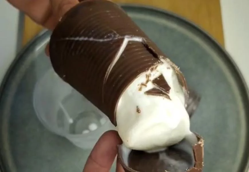 La base del helado de chocolate