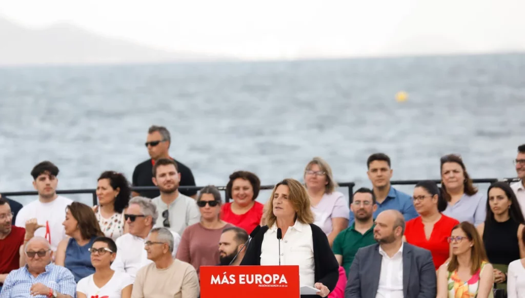 Teresa Ribera y sus exabruptos, la tónica de la campaña del PSOE de Pedro Sánchez en Europa