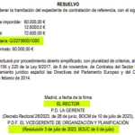 Las cifras y fechas destapan a Goyache con la resolución del concurso del software de Begoña Gómez