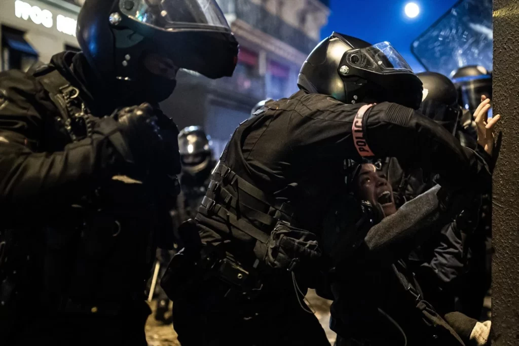 EuropaPress 3456237 protestas contra ley seguridad integral Moncloa