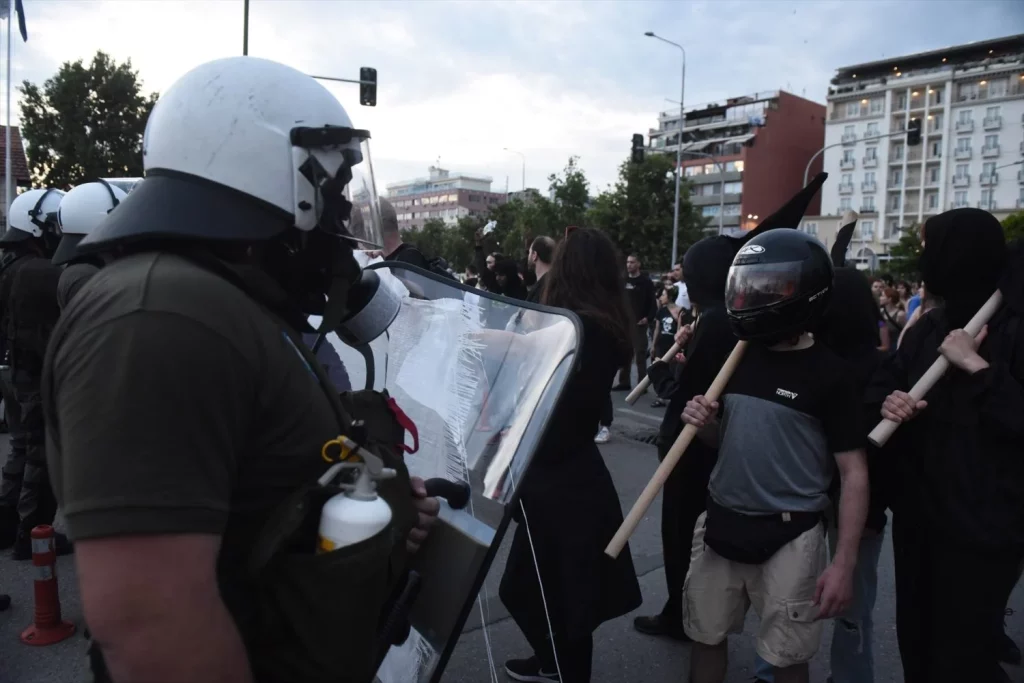 EuropaPress 5273925 15 june 2023 greece thessaloniki demonstrators face police during protest Moncloa