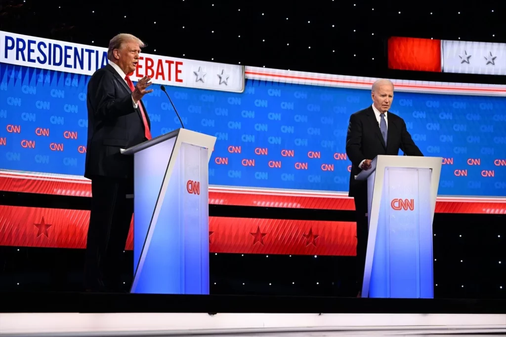 Biden y Trump, en un cara a cara