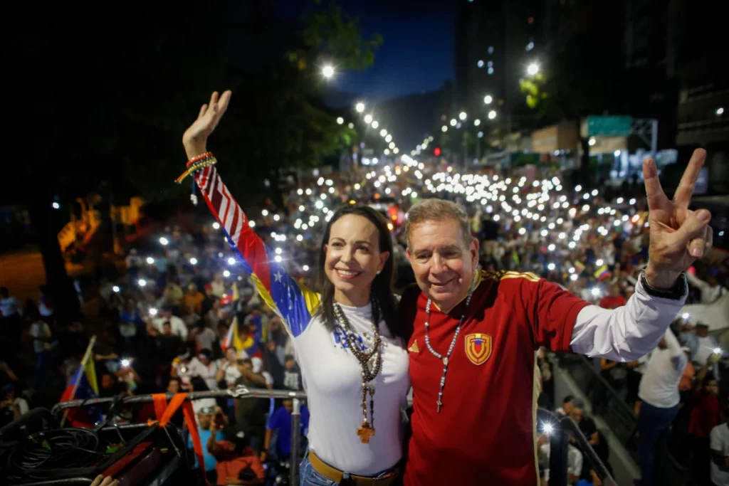 María Corina Machado y Edmundo González, un tándem que apunta muy alto para el 28-J en Venezuela