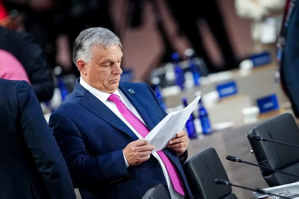 Viktor Orban en cumbre de la OTAN