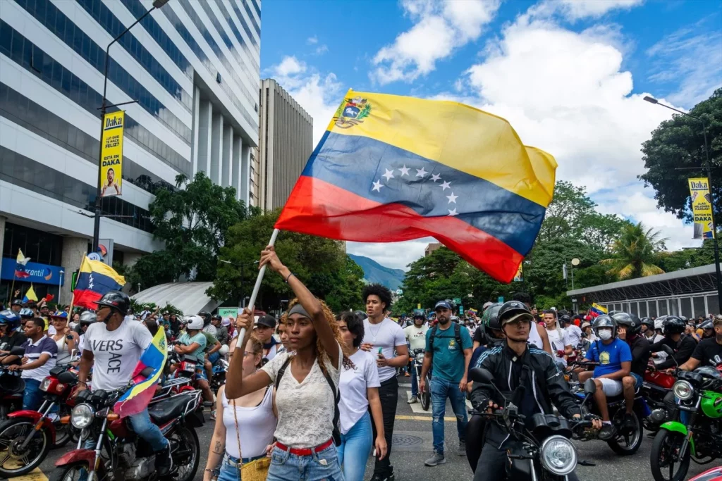 EuropaPress 6122693 manifestacion antigubernamental venezuela Moncloa