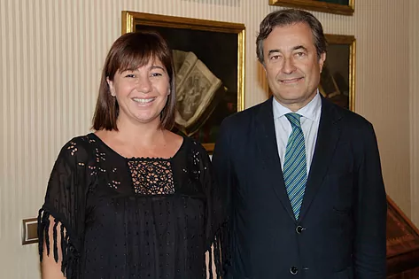 Joan Gual y Francina Armengol,, ex presidenta de Baleares.