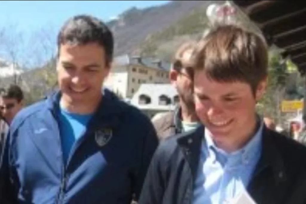 Pedro Sánchez y Félix Jordán en 2015 cuando conoció a Barrabés/ PSOE