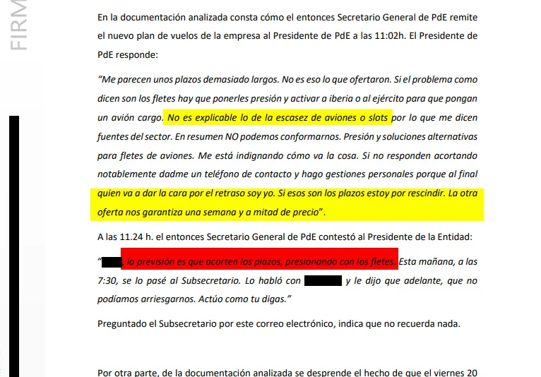 La auditoría muestra el cabreo del expresidente de Puertos del Estado por los retrasos de la trama Koldo