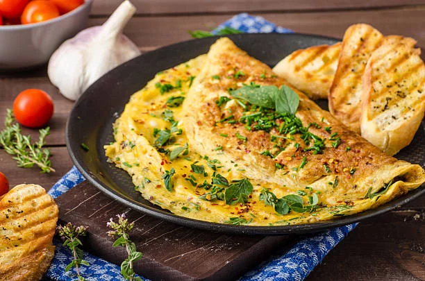 Receta: omelette con queso cottage y espinacas