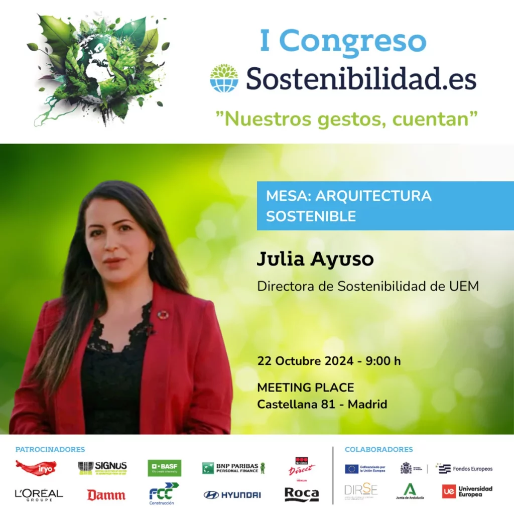 Julia Ayuso. directora de sostenibilidad de UEM Moncloa