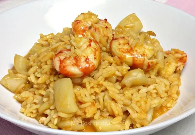 arroz meloso gallego con gambas y sepia 3 Moncloa