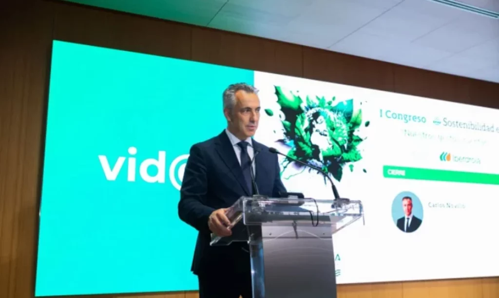 El consejero de Medio Ambiente, Agricultura e Interior de la Comunidad de Madrid, Carlos Novillo, en el I Congreso de Sostenibilidad.es