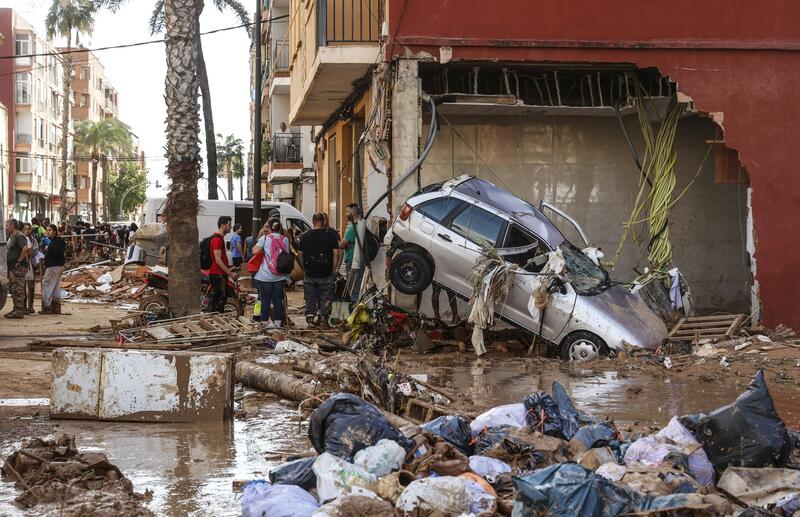 La devastación continúa en Valencia tras las inundaciones del barranco del Poyo y Pozalet